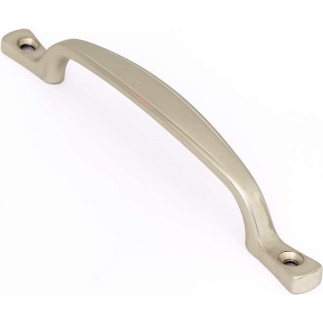 Maniglia vite passante in metallo finitura nichel 96 mm