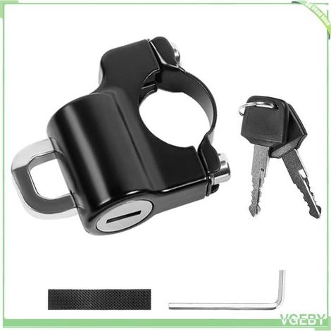 Fafeicy cadenas de casque de moto Verrou antivol pour casque de moto, verrou de sécurité pour casque sport velo Version simplifiée (1/5)