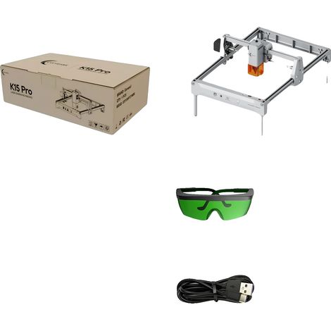 Graveur Laser, Espace de Travail de 200 x 300 mm, Modules Laser Interchangeables, Diode 7W, UE-a (1/2)