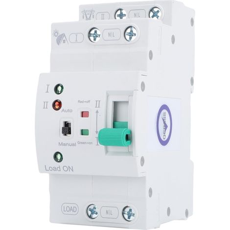Mini Din Rail Mount Ats 2p 80a Chave De Transferência Automática/manual Para Gerador Doméstico Com (1/5)