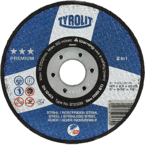 TYROLIT Disque de tronçonnage PREMIUM, ⌀ disque : 150 mm
