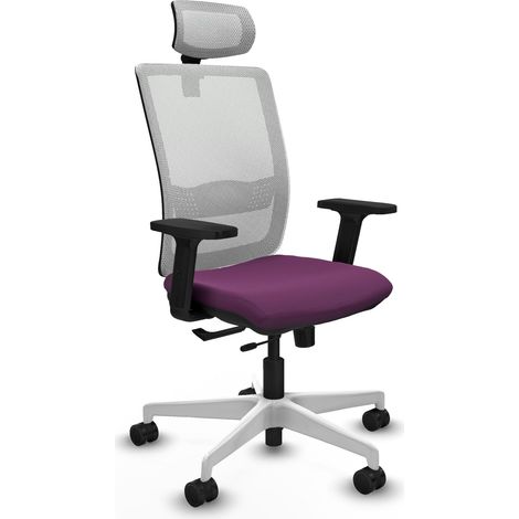 Chaise de bureau piqueras y crespo Haches blanc cuir synthétique (1/2)