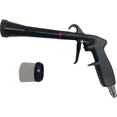 Soufflette à air, pistolet de nettoyage intérieur de voiture souffleur de poussière avec brosse pour chasser rapidement la saleté et de la surface (1/5)