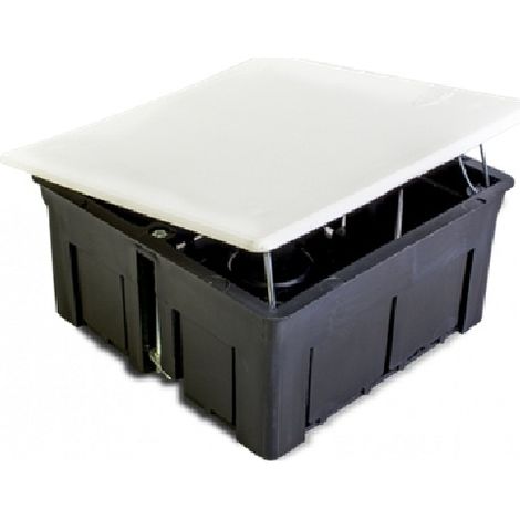 Caja de conex. tabique hueco 105x150x50 con tapa garra metálica C43  Blanco