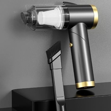 Aspirateur à main sans fil vide-cendres – Puissance 9000 Pa, batterie 30 min – Noir, léger (1/4)