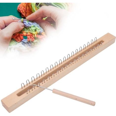 Telaio professionale con gancio ad angolo, telaio per maglieria, telaio in legno per maglieria femminile