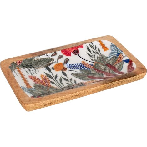 Signes Grimalt Scatole e vassoi per foglie medie  Vassoio rettangolare marrone - 3x25x15 cm