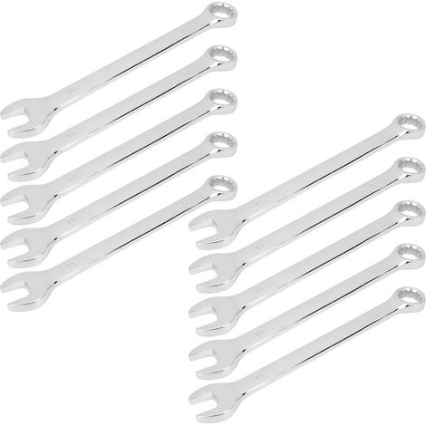 21-mm-Ratschenschlüssel, 5-teilig, doppelt verwendbar, offenes Ende, Chrom-Vanadium-Stahl, robustes Handwerkzeug, professioneller Kombinationsschlüssel. (1/5)
