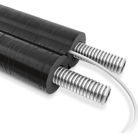 Tubazione doppia in acciaio inox spess. isolante 13 mm DN25 (metro) (1/2)