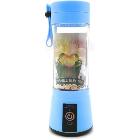 Extracteur de jus portable 400 ml – Moteur sans balais 200 W – 6 lames en acier inoxydable – Mixage rapide 30 secondes (1/5)
