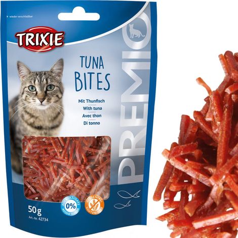 Katzenleckerli Thunfisch-Streifen mit Thunfisch Trixie PREMIO 50g