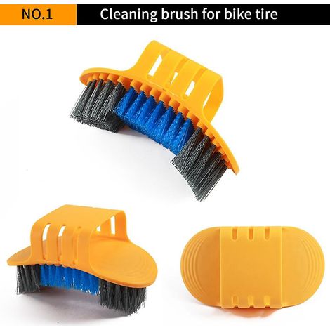 Fahrradreinigungsbürste, Mountainbike- und Rennrad-Reinigungsset, Reparaturwerkzeug, 8-teiliges Fahrradteile-Set (1/4)
