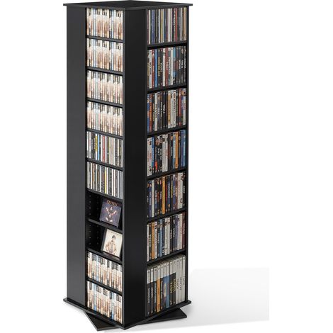 VEVOR Scaffale Porta CD DVD Multimediale Libreria Porta CD Girevole Supporto di Archiviazione per Fumetti Dischi in Vinile Cartucce di Giochi, Scaffale per Archiviazione Soggiorno Ufficio Studio (1/5)