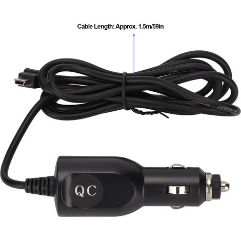 Allume-cigare de voiture 5V 1,2a, chargeur Plug and Play de remplacement pour XL One GPS Mini Interface USB-B (1/5)
