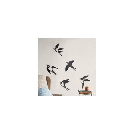 Set mit 5 Acryl-Wanddekorationen für Zuhause, Küche, Terrasse, Schlafzimmer, Wohnzimmer, Badezimmer, Garten - Crezuo