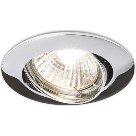 Faretto da incasso TOPIC R inclinabile cromo 230V GU10 50W