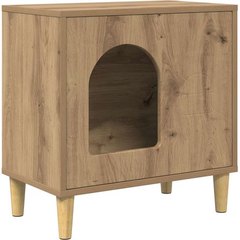 Maison pour chat Chêne artisan 51 x 30 x 52 cm