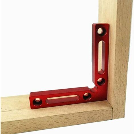 Satz mit 4 90-Grad-Positionierungswinkeln aus Aluminiumlegierung, 11,9 x 11,9- Rechtwinklige Spannhalterungen für die Holzbearbeitung