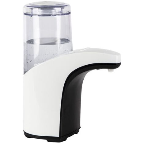 Distributeur savon liquide , distributeur gel hydroalcoolique automatique sans contact infrarouge, Capacité 300ml, Plastique, 8x19x15 cm, blanc (1/5)