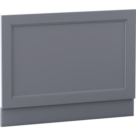 Aquariss Traditional Bath Panel Matte Grey MDF Adjustable Height 750mm End Bath Panel