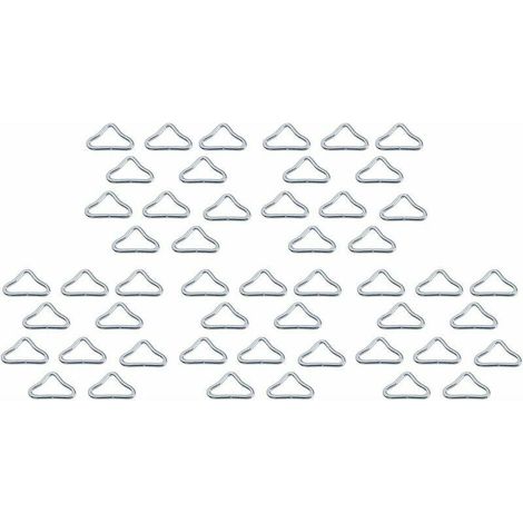 Triangle Boucle - Boucle Triangulaire Pour Trampoline - Ressort Remplacement Lit Trampoline - 50 Pièces (1/5)