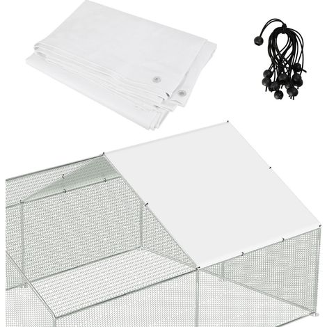 SWANEW Bâche imperméable en PE pour poulailler, couverture pour volaille