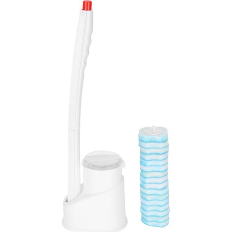 Ensemble de brosses de toilette jetables, nettoyantes et éponges de rechange pour toilettes et salle de bain-AquaForge (1/5)