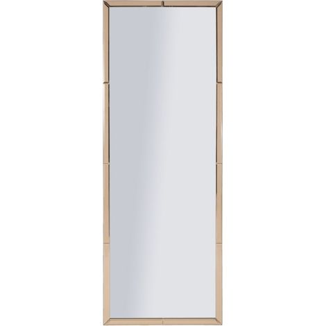 Specchio da parete Berlino rettangolare con cornice specchio rosa 49x143,5 cm