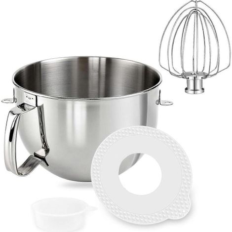 Tapa para tazón mezclador, tazón mezclador, accesorios para batidora, tapa para tazón mezclador, accesorios para batidora de cocina, apto para batidoras de 6 cuartos (1/5)