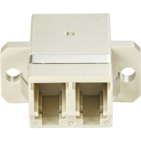 Beige LC-LC Duplex Fiber Optic Adapter – RF-5508822 – 1 piece, high reliability, compliant with standard D311992