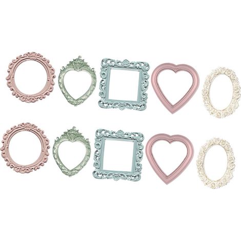 Papier décoratif pour scrapbooking, à faire soi-même : cadre miroir découpé, original et raffiné, idéal pour albums et journaux de scrapbooking. (1/5)