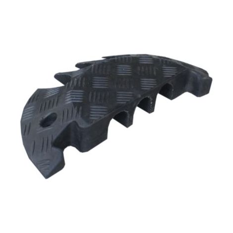 Protège câble RS PRO, Ø interne: 58 x 52mm, long. 250mm, Caoutchouc Noir ( Prix pour 1 )