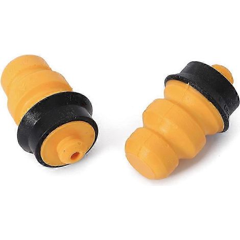 Butées en caoutchouc pour amortisseurs de voiture, lot de 2, jaunes, compatibles avec Peugeot 207, 301 (2008), Citroën C3 et C-Élysée. (1/5)