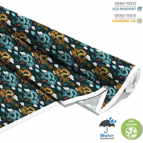 Outdoor dekostoffe oxford - Motiv Drachen in den Wolken I DX277 (1/5)