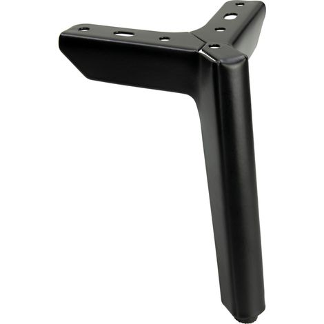 Pata para mueble Anchor Loft, negro mate, altura 15 cm (1/5)