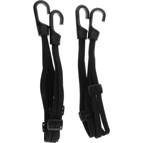 Luggage Strap - 2 Pieces - 60 Cm - Expandable With 4 Slide Buckles - Ratchet Hook Design - For Motorcycle Bicycle Luggage Rack - 2 Units (1/5)
