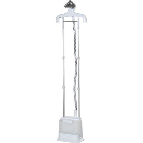 Upright Garment Clos Steamer with 6 Steam Setting, 45s Fast Heat-up, 1.7L Water Tank and 35g/min steam flow, Wrinkle and Odour Remover Suitable for all Fabrics, 1960W, White (1/5)