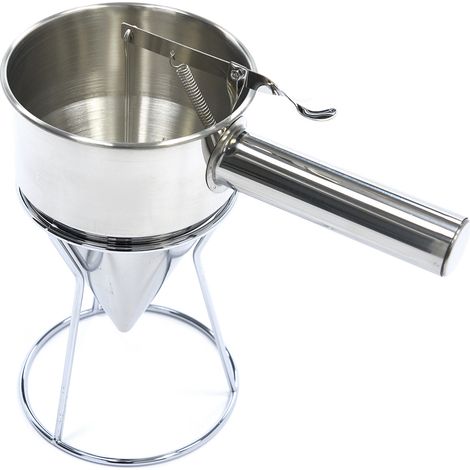 Distributeur de Pâte - 1,3 L - Inox - Bouton de Dosage - Maxima