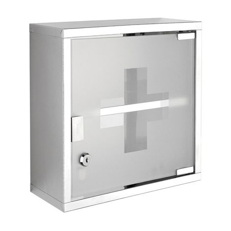 ARMADIETTO FARMACIA MAYDAY INOX CROMO METAFORM cm 27 x h. 28.5 x 12 METAF