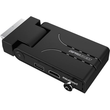 Diprogress Decoder scart+HDMI Stick DVB-T2 con Doppio Telecomando - DPT202SD