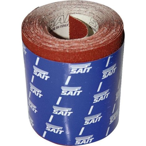Sait saitex grana 220 carta vetrata abrasiva telata per legno ferro smalto vernici 1mt larghezza 120mm