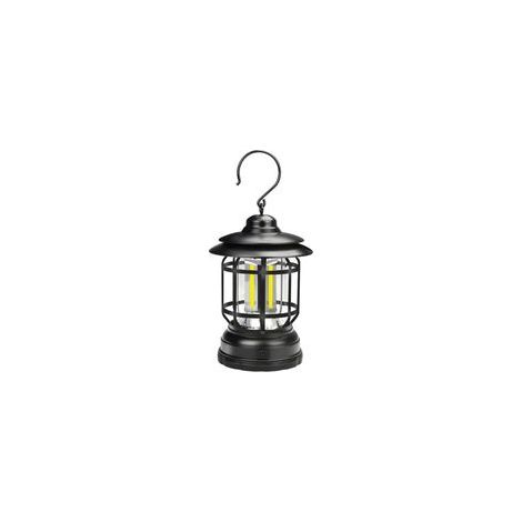 Wiederaufladbare, wasserdichte Campinglampe mit USB-Anschluss, batteriebetrieben (AA-Batterien), Retro-Stil, ideal für Partys, zum Aufhängen und Dekorieren im Garten (1 Stück, Schwarz, wiederaufladbar