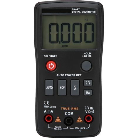 Multimètre numérique intelligent ZT-A2, testeur AC/DC True RMS, voltmètre, multimètre 4000 points (1/5)