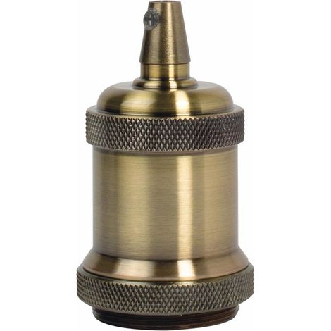 TIBELEC Douille e27 + cache metal bronze d50mm tibelec (1/3)