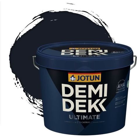 Peinture Bois - DEMI DEKK ULTIMATE - Lasure Opaque Satinée - RAL 5004 - 3L - Bleu Noir (1/2)