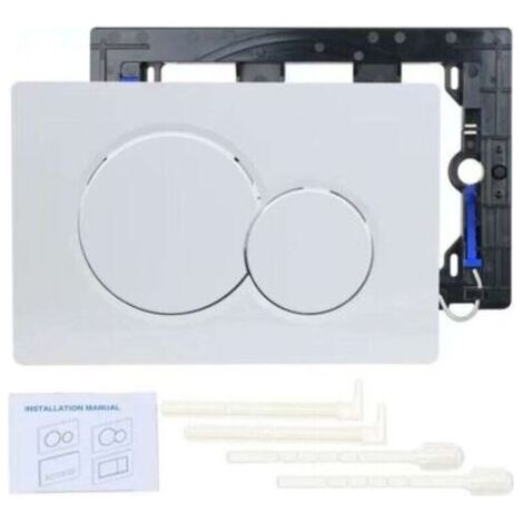 blanc Convient pour le panneau Geberit SIGMA01 bouton de réservoir d'eau caché 115.770 (1/5)