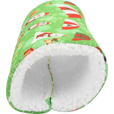 Tunnel en coton pour petit hamster, nid douillet pour l'hiver, canal unique vert (1/5)