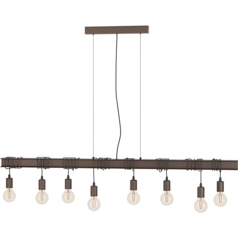 Lampe suspendue Townshend 4 Antique Brown L: 150 B: 14 H: 110cm Dimmable (1/5)