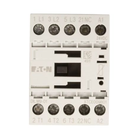 Contattore di potenza 9A 3P 24V CC 0Z 1R DILM9-01 (24V CC) 276740