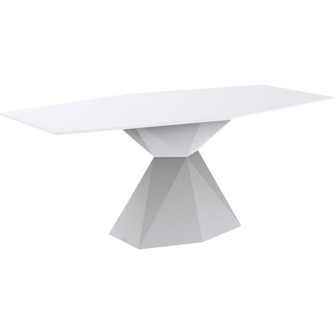[NEUWERTIG] B-Ware Vertex Gartentisch Tisch Outdoor 94x180cm Weiß Matt 94x180x72 Cm Tischmöbel